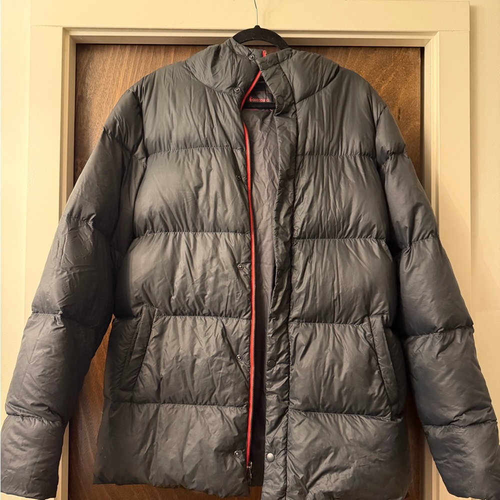 Cotopaxi Rayo Down Men’s Puffer Jacket, Dark Blue/Black, Size Large